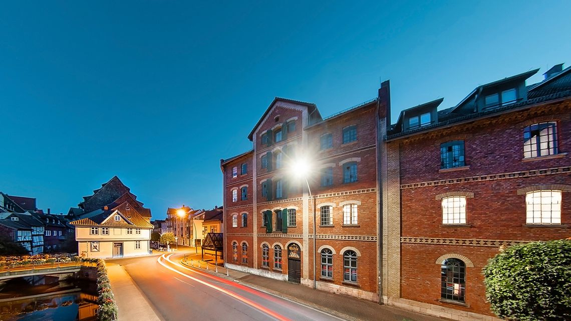 Gästehaus bei Nacht