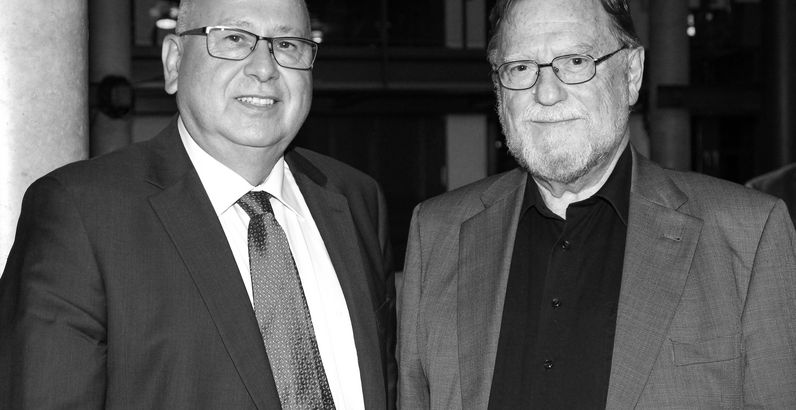 Klaus Hoffmann (re.) und Dietrich Burggraf 2014